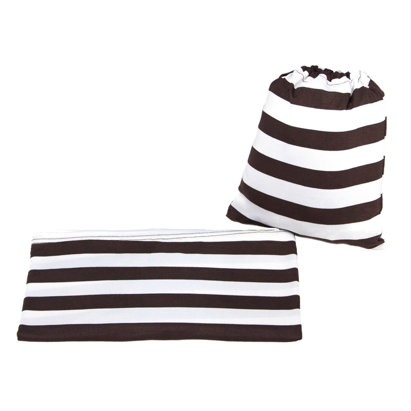 BROWN & WHITE STRIPE