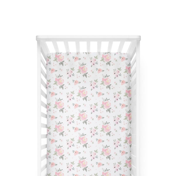 Floral Crib Sheet