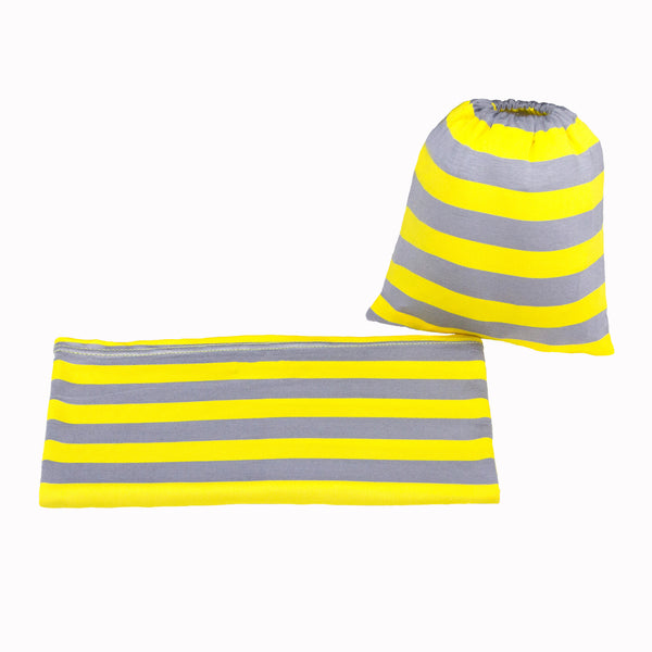 GRAY & YELLOW STRIPE