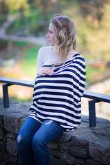 NAVY & WHITE STRIPE