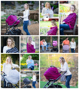 BLACK & MAGENTA STRIPE