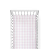 Pink Plaid Crib Sheet