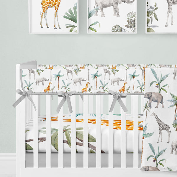 Safari  Giraffe Collection, Crib Bedding Set