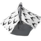 Black and White Buck Carseat Canopy