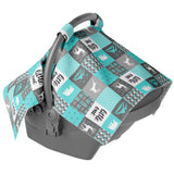 Blue Little one Carseat Canopy