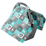 Blue Little one Carseat Canopy