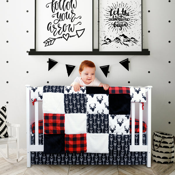 4 Pc Crib Bedding - Woodland Collection