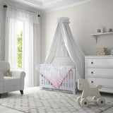 Crib Bedding Set - Pink Plaid and Floral Collection