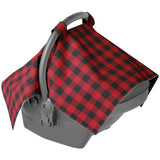 Red Plaid Carseat Canopy