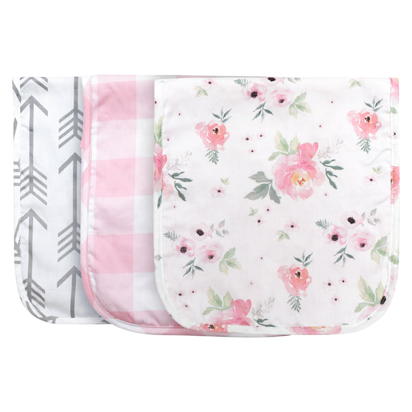 Floral Burp Cloths