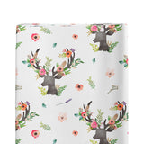 Changing Pad Cover Floral deer