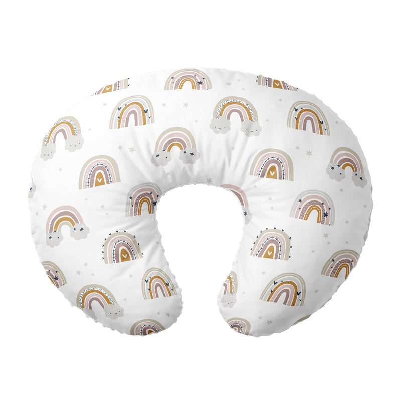 Nursing Pillow Cover  Rainbows