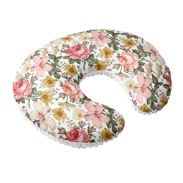 Nursing Pillow Cover  Vintage bright floral