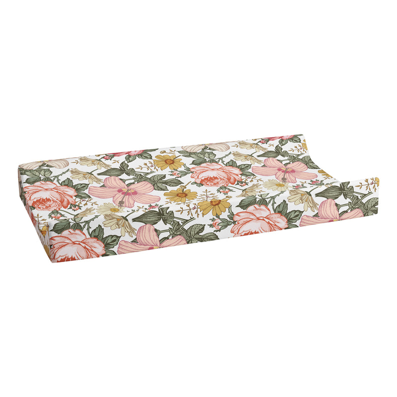Changing Pad Cover Vintage bright floral
